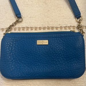 Cole Hahn teal leather purse